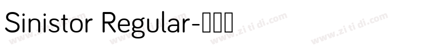 Sinistor Regular字体转换